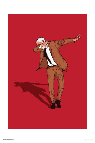 Jeremy Corbyn Dabbing Funny Stretched Canvas Art Wall Decor 16x24