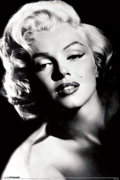 Laminated Marilyn Monroe Glamour Hollywood Celebrity Actress Model Icon Black White Photograph Photo Poster Dry Erase Sign 24x36