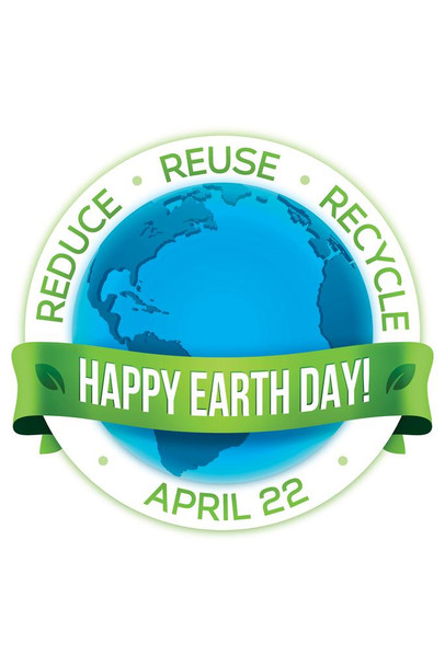 Happy Earth Day April 22 Reduce Reuse Recycle Sign Poster Environmental Eco Global Health Cool Wall Decor Art Print Poster 16x24