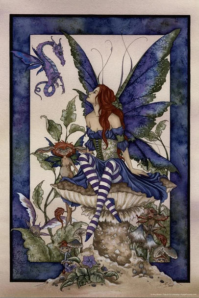 Fairy Poster By Amy Brown Over The Garden Posters Cool Wall Art Print Poster 16x24