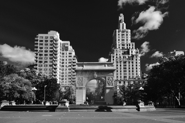 Madison Square Park in New York City NYC Black and White B&W Photo Photograph Cool Wall Art Print Poster 18x12