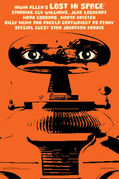 Lost In Space Robot Eyes by Juan Ortiz Cool Wall Decor Art Print Poster 16x24