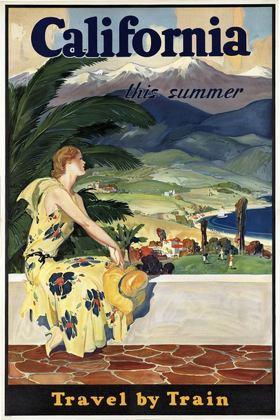 California Vintage Travel Cool Wall Decor Art Print Poster 16x24