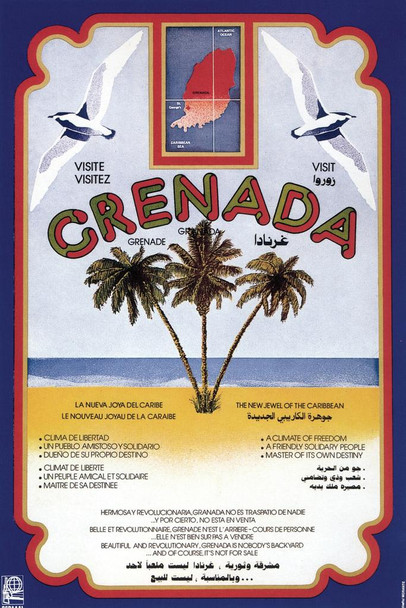 Grenada Vintage Travel Cool Wall Decor Art Print Poster 16x24