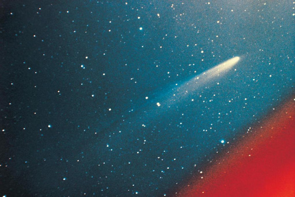 Colorful Photograph of Comet Kohoutek Photo Photograph Cool Wall Decor Art Print Poster 24x16