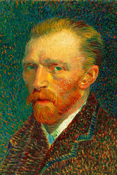 Vincent Van Gogh Self Portrait Spring Van Gogh Wall Art Impressionist Portrait Painting Style Fine Art Home Decor Realism Romantic Artwork Decorative Wall Decor Cool Wall Decor Art Print Poster 16x24