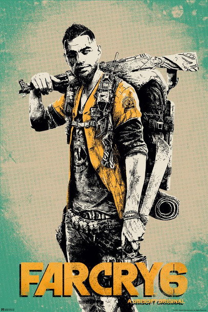 Laminated Far Cry 6 Dani Male Character Video Game Gaming Gamer Far Cry Merchandise Collectibles Collectors Edition Far Cry Merch Far Cry 6 Poster Far Cry Game Poster Dry Erase Sign 16x24