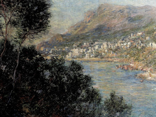 Laminated Claude Monet Monte Carlo Vue Du Cap Martin 1884 Impressionist Art Posters Claude Monet Prints Nature Landscape Painting Claude Monet Canvas Wall Art French Decor Poster Dry Erase Sign 16x24