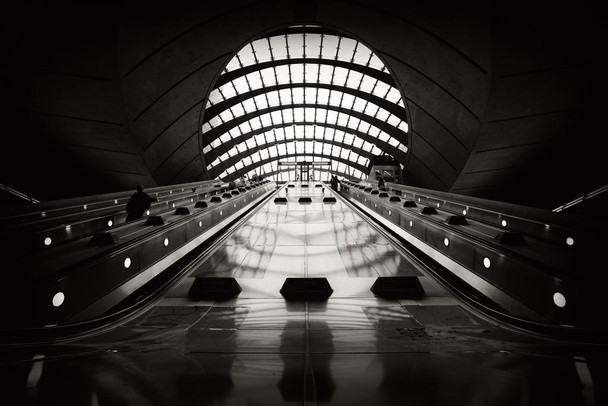 Canary Wharf Station London England Underground Photo Photograph Cool Wall Decor Art Print Poster 24x16