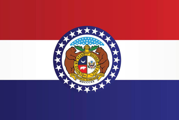 Laminated Missouri The Show Me State State Flag Patriotic Posters American Flag Poster Of Flags For Wall Flags Poster Us Cool Wall Art Poster Dry Erase Wall Art 16x24