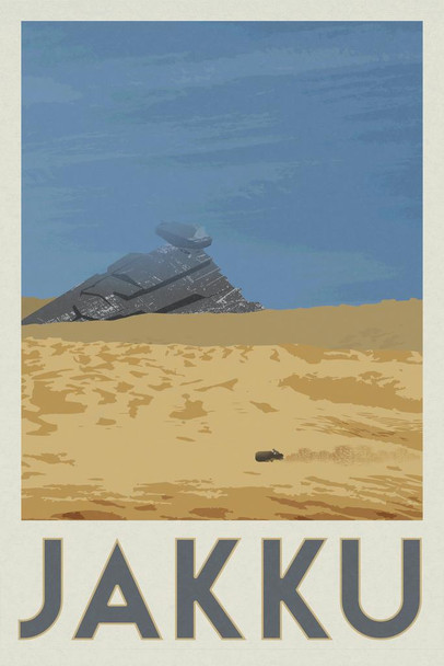 Jakku Movie Fantasy Travel Cool Wall Art Print Poster 24x36