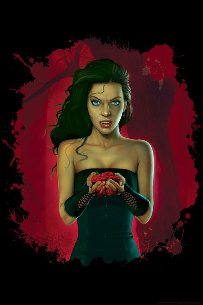 Blood Roses Vampiress Vampire by Vincent Hie Cool Wall Decor Art Print Poster 16x24