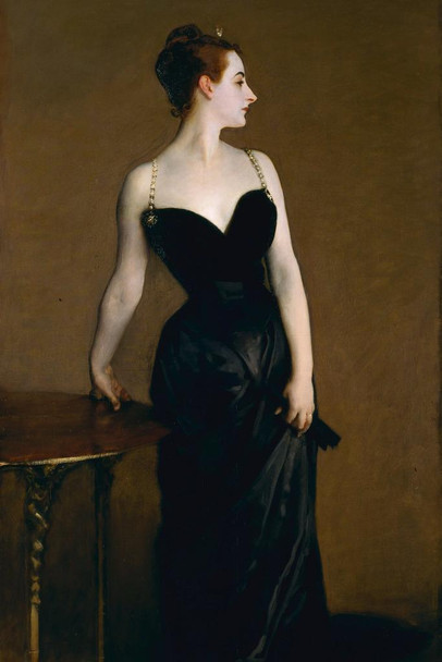 John Singer Sargent Portrait of Madame X Realism Sargent Painting Artwork Woman Portrait Wall Decor Oil Painting French Poster Prints Fine Artist Decorative Art Cool Wall Art Print Poster 24x36