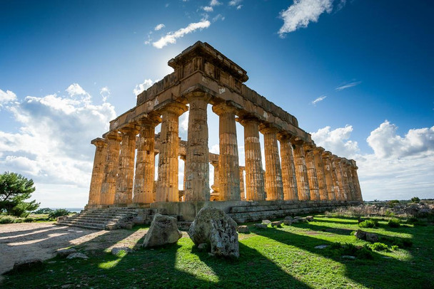 Acropolis of Selinunte Sicily Italy Photo Photograph Cool Wall Art Print Poster 36x24