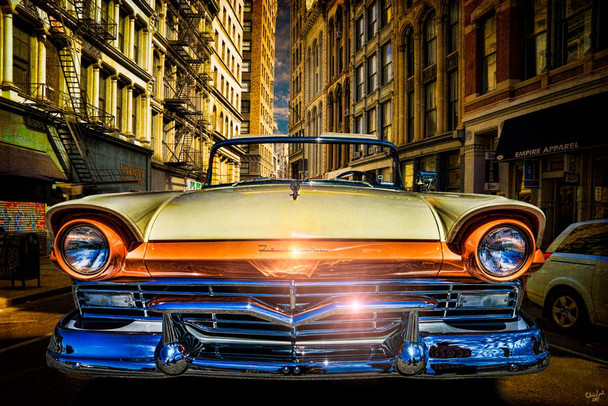 Laminated Ford Fairlane by Chris Lord Photo Photograph Poster Dry Erase Sign 16x24