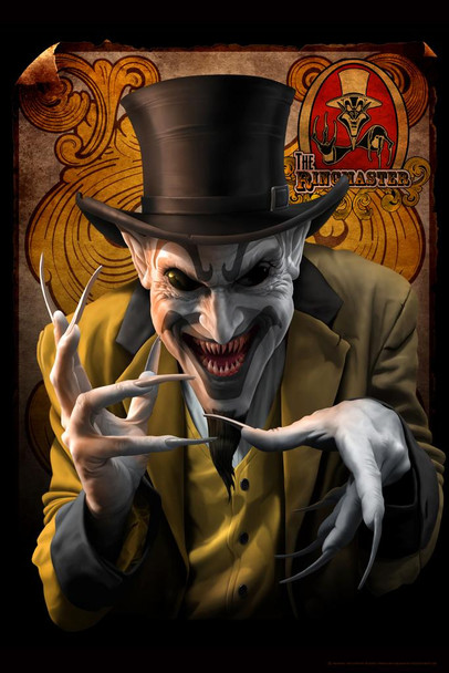 Laminated Ringmaster DC Dark Carnival CP Insane Clown Posse Music Band Tom Wood Fantasy Poster Dry Erase Sign 16x24