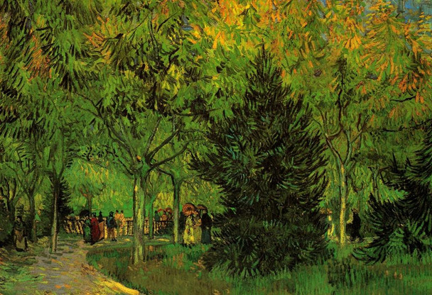 Laminated Vincent Van Gogh A Lane In The Public Garden At Arles 1888 Oil On Canvas Post Impressionist Poster Dry Erase Sign 16x24