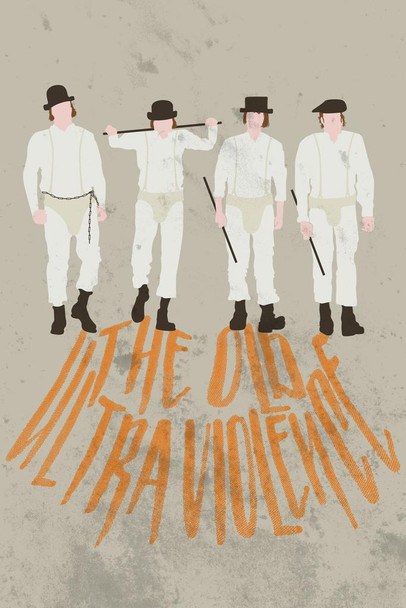 Laminated The Old Ultra Violence Minimalist Movie Poster Dry Erase Wall Art 16x24