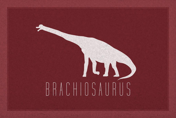 Laminated Dinosaur Brachiosaurus Maroon Dinosaur Poster For Kids Room Dino Pictures Bedroom Dinosaur Decor Dinosaur Pictures For Wall Dinosaur Wall Art Prints for Walls Poster Dry Erase Wall Art 24x16