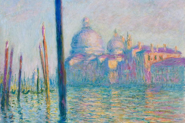 Claude Monet The Grand Canal French Impressionist Painting Impressionist Art Posters Claude Monet Prints Nature Landscape Painting Claude Monet Canvas Wall Art Cool Wall Decor Art Print Poster 24x16
