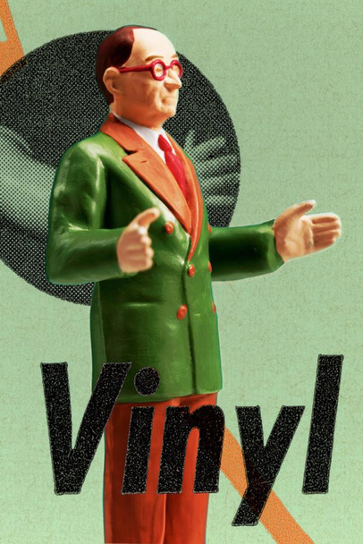 Vinyl Figurine of a Man Art Print Poster 24x36 inch