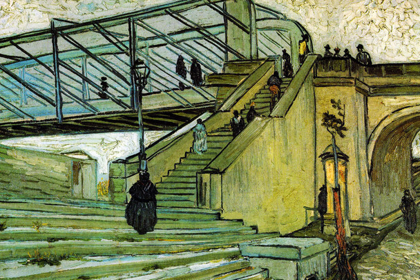 Vincent Van Gogh The Trinquetaille Bridge Van Gogh Wall Art Impressionist Portrait Painting Style Fine Home Decor Realism Romantic Artwork Decorative Wall Decor Cool Wall Art Print Poster 18x12