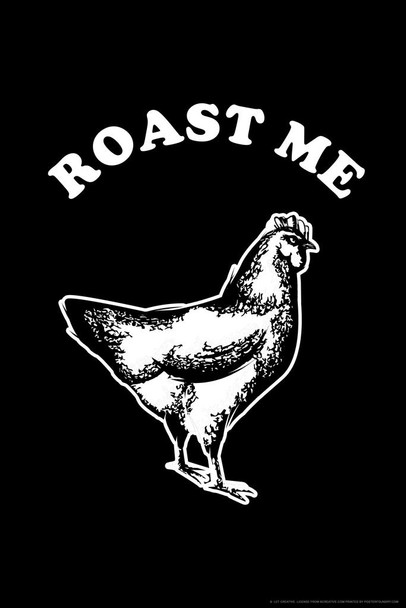 Laminated Roast Me Chicken Funny Parody Humor Chicken Art Chicken Decor Hen Art Farm Kitchen Wall Art Chicken Cool Funny Chicken Poster Chicken Decor Funny Poster Dry Erase Wall Art 24x36