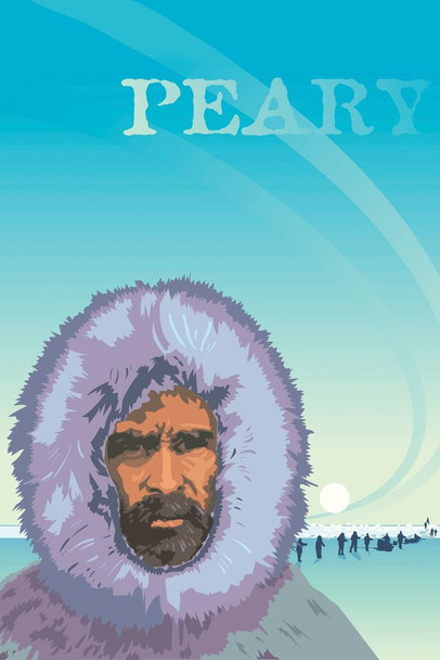 Admiral Peary North Pole Explorer Classroom Cool Wall Decor Art Print Poster 24x36