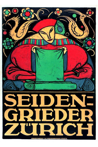 Laminated Seidengreider Vintage Illustration Travel Art Deco Vintage French Wall Art Nouveau 1920 French Advertising Vintage Poster Prints Art Nouveau Decor Poster Dry Erase Wall Art 24x36