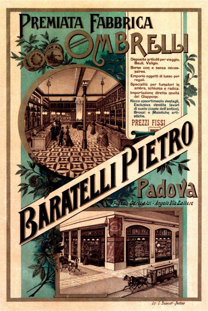Baratelli Pietro Vintage Illustration Travel Art Deco Vintage French Wall Art Nouveau French Advertising Vintage Poster Prints Art Nouveau Decor Cool Wall Decor Art Print Poster 24x36