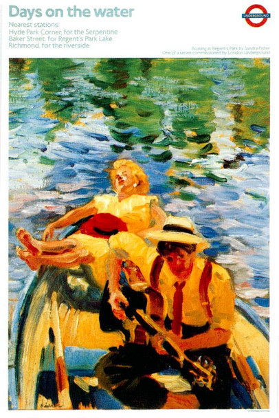 Laminated 1989 Days On The Water Vintage Illustration Travel Art Deco Vintage French Wall Art Nouveau French Advertising Vintage Poster Prints Art Nouveau Decor Poster Dry Erase Wall Art 24x36