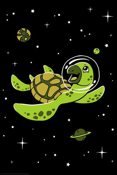 Space Turtle Astronaut Funny Parody Space Turtle Pictures Turtle Poster Aquatic Pictures Sea Prints Wall Art Turtle Shell Art Turtle Pictures Wall Art Stretched Canvas Art Wall Decor 16x24