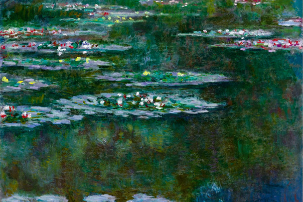 Claude Monet Water Lilies 1904 Oil On Canvas French Impressionist Artist Cool Wall Art Print Poster 12x18