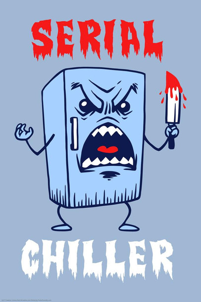 Serial Chiller Killer Fridge Funny Parody LCT Creative Cool Wall Decor Art Print Poster 16x24