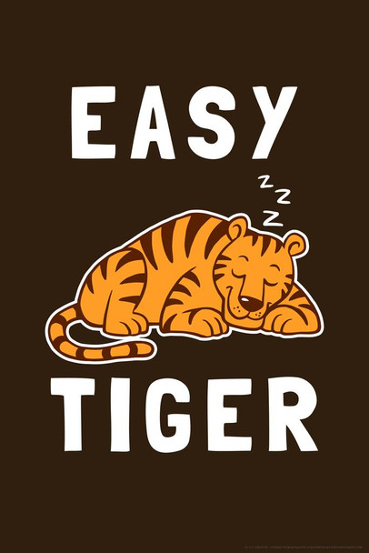 Easy Tiger Sleeping Funny Parody LCT Creative Cool Wall Decor Art Print Poster 16x24