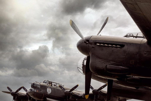 Avro Lancaster British WWII Bomber Aircraft Photo Photograph Airplane Fighter Jet Cool Wall Art Print Poster 36x24