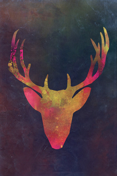 Deer Head Watercolor Warm Deer Poster Deer Photo Deer Art Deer Pictures Wall Decor Deer Antler Pictures Deer Bedroom Decor Deer Antler Wall Decor Deer Cool Wall Art Print Poster 12x18