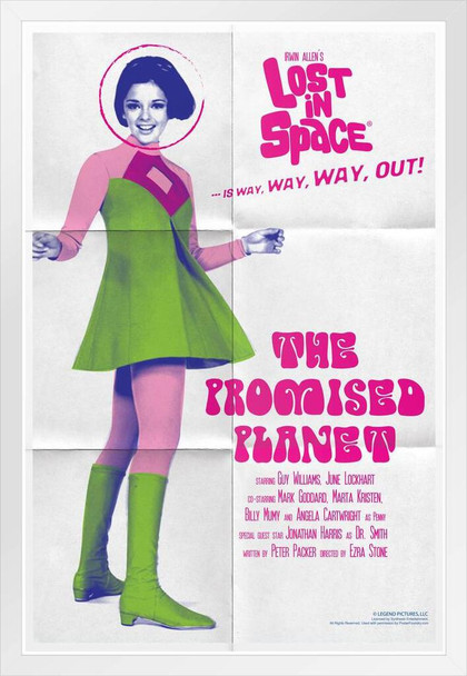 Lost In Space The Promised Planet by Juan Ortiz Episode 78 of 83 White Wood Framed Poster 14x20