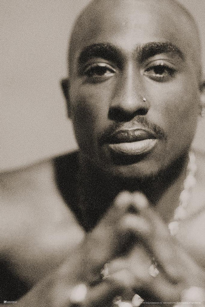 Laminated Tupac Posters 2Pac Poster Face Closeup Sepia Photo 90s Hip Hop Rapper Posters For Room Aesthetic Mid 90s 2Pac Memorabilia Rap Posters Music Merchandise Merch Poster Dry Erase Wall Art 12x18