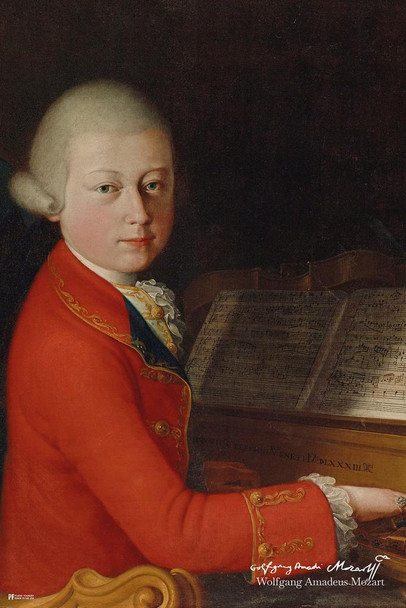 Mozart Poster Wolfgang Amadeus Classical Music Classroom Cool Wall Art Print Poster 16x24