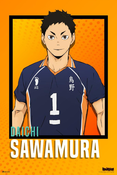 Haikyuu Sawamura Anime Japanese Anime Stuff Haikyuu Manga Haikyu Anime Poster Crunchyroll Streaming Anime Merch Animated Series Show Karasuno Volleyball Cool Wall Decor Art Print Poster 24x36