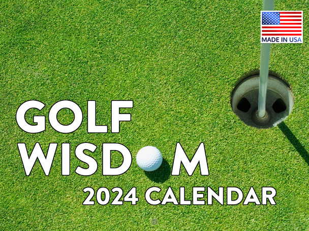 Golf Wisdom Calendar 2024 Monthly Wall Calender