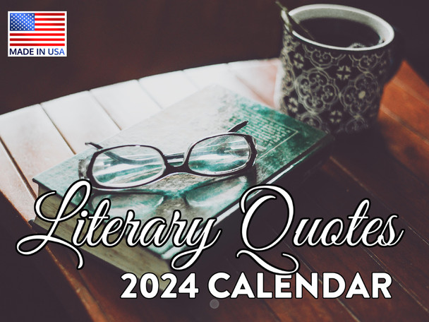 Literary Quote Calendar 2024 Famous Author Wall Calander Monthly