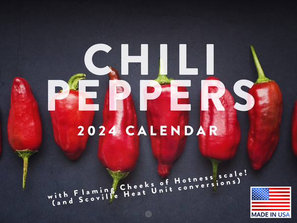 Chili Pepper Calendar 2024 Monthly Wall Calender