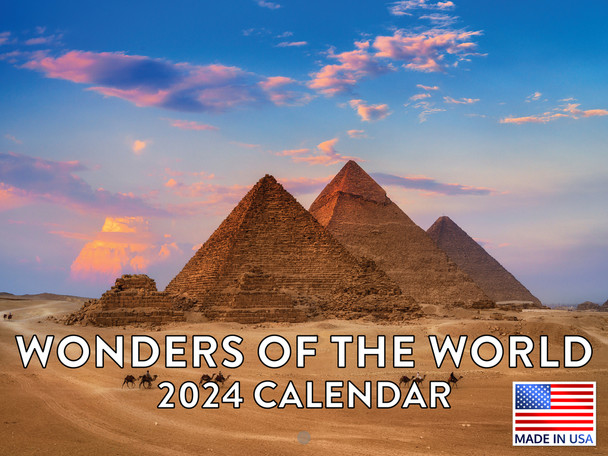 Wonders of the World Calendar 2024 Monthly Wall Calender