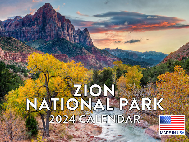 Zion National Park Calendar 2024 Wall Calander Monthly 12 Month