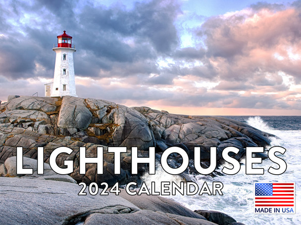 Lighthouse Calendar 2024 Monthly Wall Calender