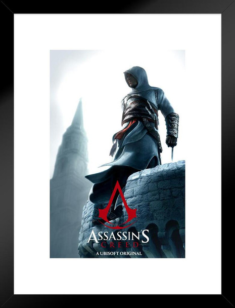 Assassins Creed Tower Altair Valhalla Origins Syndicate Odyssey Black Flag Bloodlines Assassins Creed Merchandise Gamer Collectibles Merchandise Matted Framed Art Wall Decor 20x26