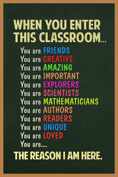Laminated When You Enter This Classroom Poster For Affirmation Station Empowerment Wall Decor Must Haves Door Decorations Welcome Positive Poster For Teacher Expectations Poster Dry Erase Sign 12x18