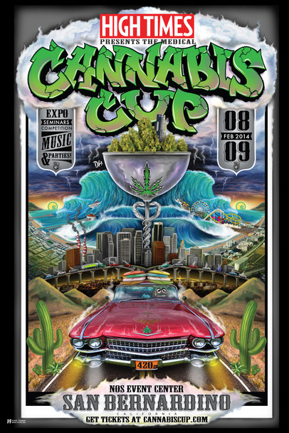 High Times Cannabis Cup San Bernardino 2014 Cool Wall Art Print Poster 12x18
